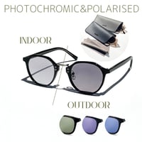 調光・偏光レンズ【4colors】クラウンパントサングラス/UV99%cut/Ladies'・Men's<No.2953PH>PU leather case