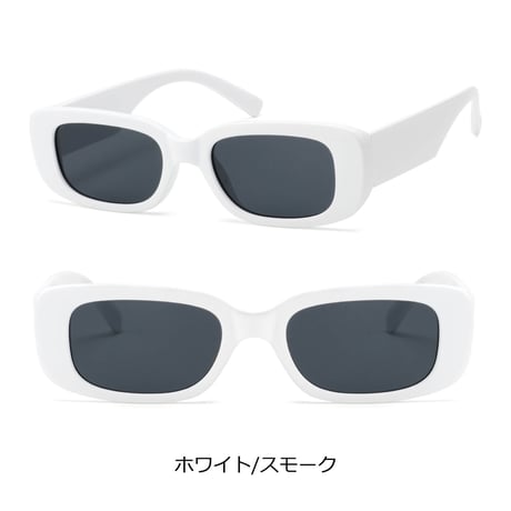 【4colors】スリムスクエアサングラス/UV99%cut/Ladies'・Men's  <No.2968>PU leather case