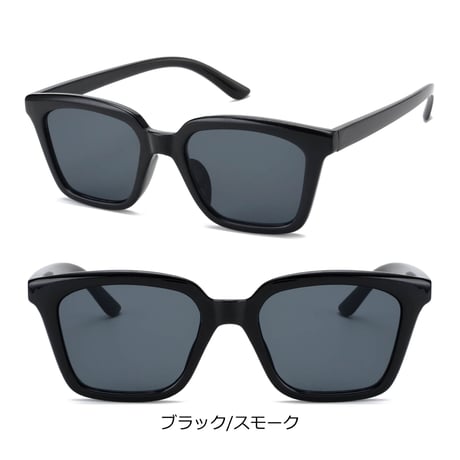 【4colors】ワイドスクエアフレームサングラス/UV99%cut/Ladies'・Men's  <No.2974>PU leather case