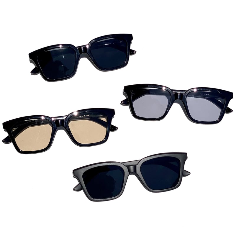 4colors】ワイドスクエアフレームサングラス/UV99%cut/Ladies 4colors】ワイドスクエアフレームサングラス/UV99%cut/Ladies