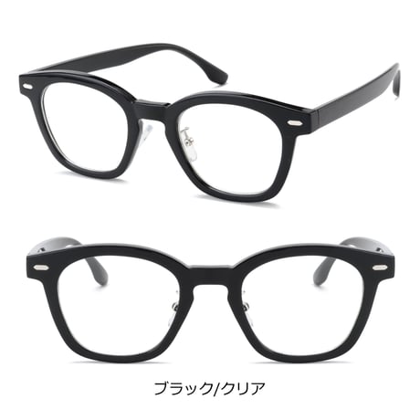 【1colors】ウェリントンフレームメガネ/UV99%cut/Ladies'・Men's  <No.2970CL>PU leather case