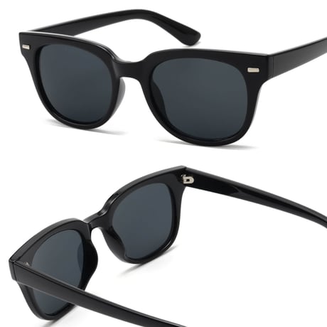 【3colors】ウェリントンスモークサングラス/UV99%cut/Ladies'・Men's <No.2853>
