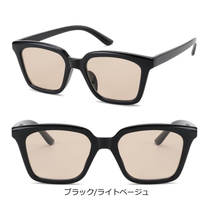 4colors】ワイドスクエアフレームサングラス/UV99%cut/Ladies 4colors】ワイドスクエアフレームサングラス/UV99%cut/Ladies