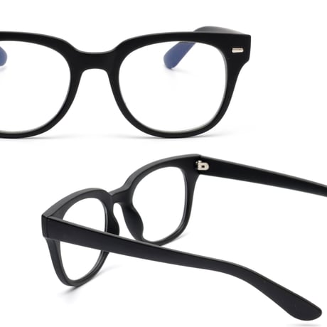 【3colors 】PC GLASS ウェリントン/ブルーライトカット/Ladies'・Men's <No.2853BL>