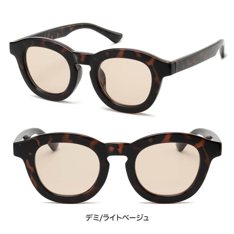 【7colors】チックフレーム(太枠)サングラス・グラス/UV99%cut/Ladies'・Men’s<No.2979>PU leather case