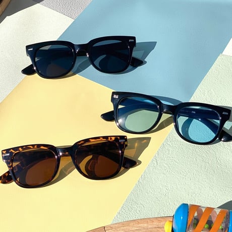 【希少】Kazu Tourer サングラス　布袋付き 第二弾】SUNSHIFT×ISHIDA KAZUHO IK-S06 C-164-2 クリアグ