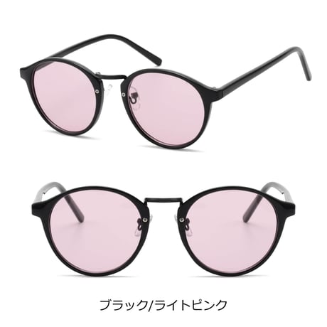 新色追加【8colors】ボストンカラーレンズサングラス/UV99%cut/Ladies'・Men's<No.2854>PU leather case