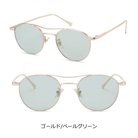 【5colors】ダブルブリッジミニボストンサングラス・メガネ/UV99%cut/Ladies'・Men's  <No.3564>PU leather case