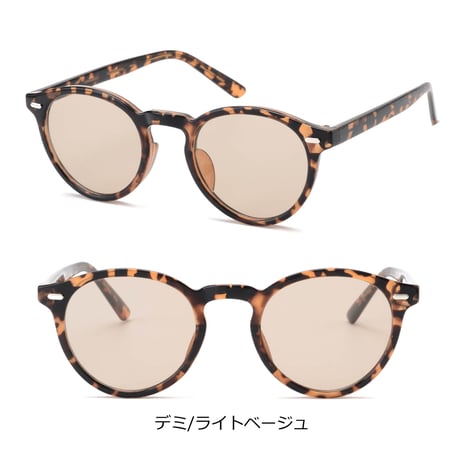 【8colors】ボストンフレームサングラス/UV99%cut/Ladies'・Men's  <No.2972>PU leather case