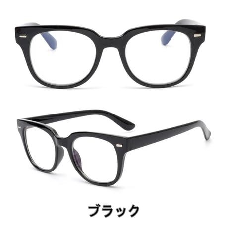 【3colors 】PC GLASS ウェリントン/ブルーライトカット/Ladies'・Men's <No.2853BL>