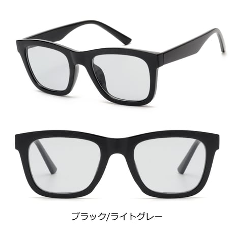 【7colors】スクエア サングラス/UV99%cut/Ladies'・Men's <No.2961>PU leather case