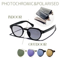 調光・偏光レンズ【5colors】クラウンパントサングラス/UV99%cut/Ladies'・Men's<No.2966PH>