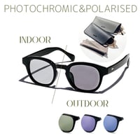 調光・偏光レンズ【4colors】ボストンサングラス/UV99%cut/Ladies'・Men's<No.2939PH>PU leather case