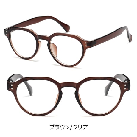 【4colors】クラウンパントメガネ/UV99%cut/Ladies'・Men's  <No.2966>PU leather case