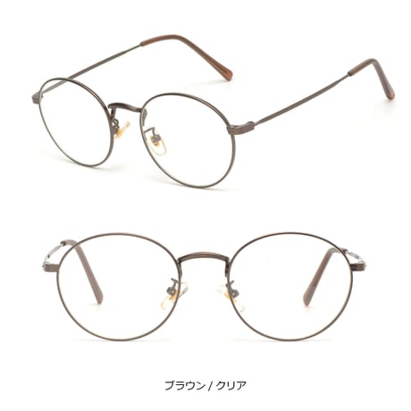 【4colors】オーバルメタル グラス/UV99%cut/Ladies'・Men's <No.3547>PU leather case