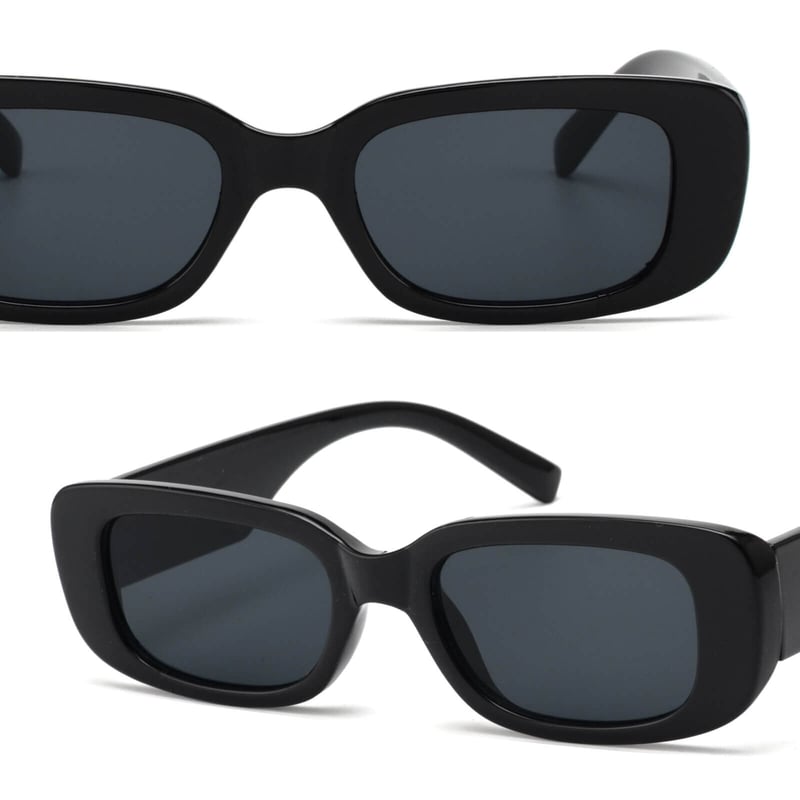 4colors】スリムスクエアサングラス/UV99%cut/Ladies'・Men's <