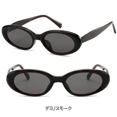 【3colors】<High Grade Series>アセテートフレーム オーバルサングラス <No.8502>PU leather case