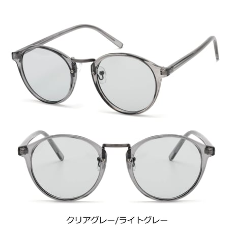 新色追加【9colors】ボストン クリアフレームサングラス /UV99%cut/Ladies'・Men's<No.2940>PU leather case