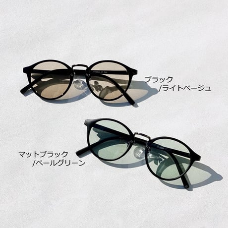 新色追加【8colors】ボストンカラーレンズサングラス/UV99%cut/Ladies'・Men's<No.2854>PU leather case