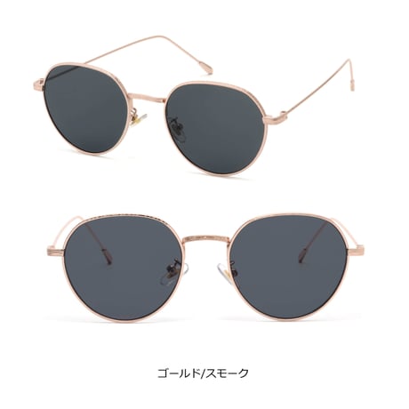 【5colors】クラウンパントメタルサングラス/UV99%cut/Ladies'・Men's <No,3555>PU leather case