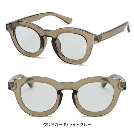 【7colors】チックフレーム(太枠)サングラス・グラス/UV99%cut/Ladies'・Men’s<No.2979>PU leather case