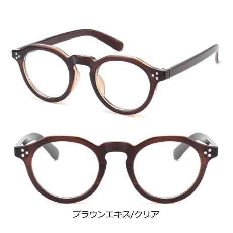 【2colorsクラウンパントフレームメガネ/UV99%cut/Ladies'・Men's  <No.2973CL>PU leather case