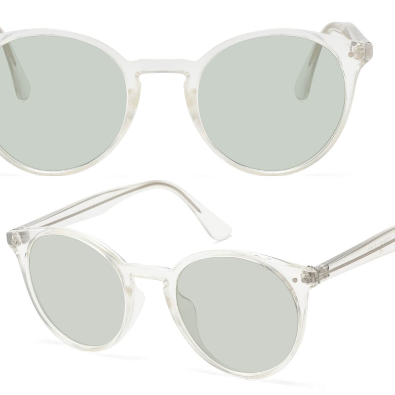 5colors】ボストンクリアフレーム サングラス/UV99%cut/Ladies'・Men