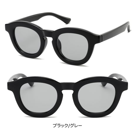 【7colors】チックフレーム(太枠)サングラス・グラス/UV99%cut/Ladies'・Men’s<No.2979>PU leather case