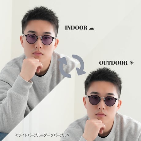 調光・偏光レンズ【4colors】クラウンパントサングラス/UV99%cut/Ladies'・Men's<No.2953PH>PU leather case
