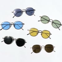 【6colors】ヴィンテージボストンメタルサングラス/UV99%cut/Ladies'・Men's <No.3539>PU leather case