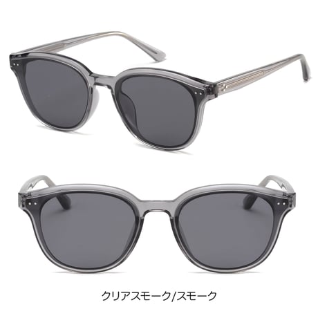 【3colors】<High Grade Series>アセテートフレーム スムーススクエアサングラス<No.8505>PU leather case