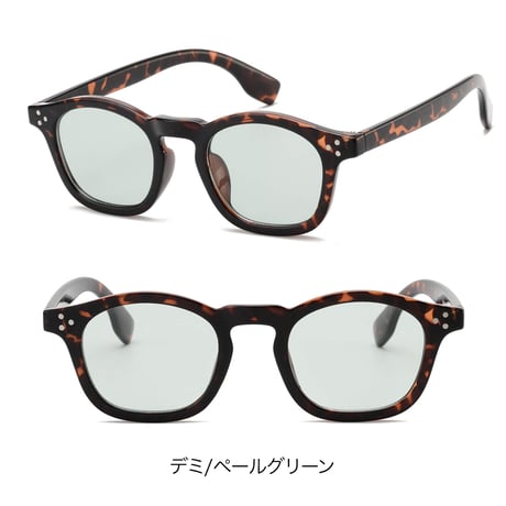 【10colors】ウェリントンフレームサングラス・グラス/UV99%cut/Ladies'・Men’s<No.2980>