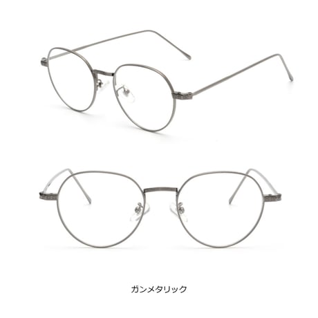 【4colors】クラウンパントメタルグラス/UV99%cut/Ladies'・Men's <No.3554>PU leather case
