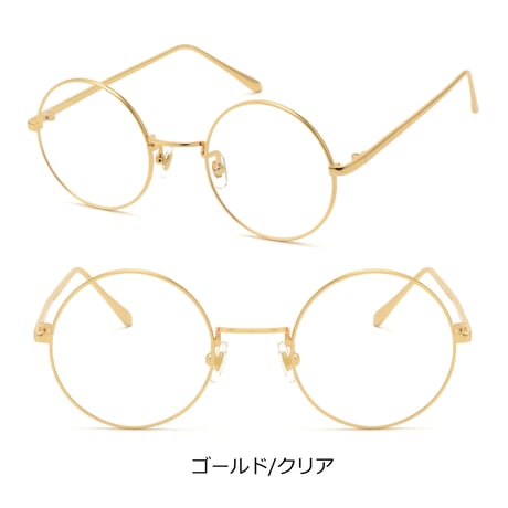【4colors】ラウンドメタルメガネ/UV99%cut/Ladies'・Men's  <No.3524>PU leather case