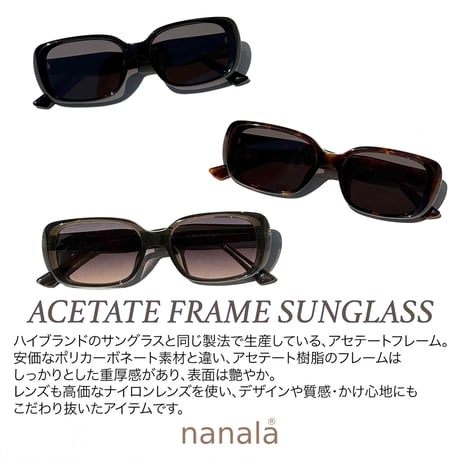 【3colors】<High Grade Series>アセテートフレーム ワイドスクエアサングラス<No.8506>PU leather case