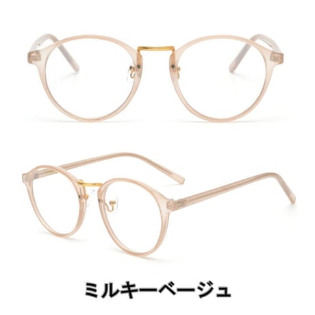 【6colors】PC GLASS ボストン/ブルーライトカット/Ladies'・Men's <No.2854BL>