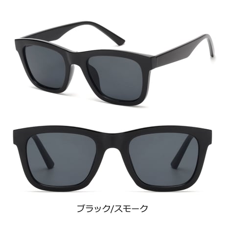 【7colors】スクエア サングラス/UV99%cut/Ladies'・Men's <No.2961>PU leather case