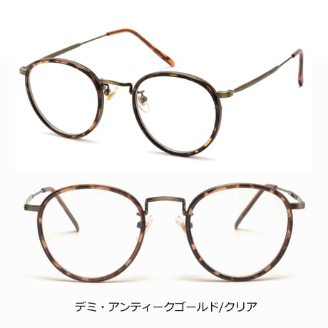 【4colors】アンティークメタルグラス/UV99%cut/Ladies'・Men's <No.3546>PU leather case