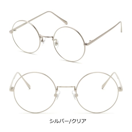 【4colors】ラウンドメタルメガネ/UV99%cut/Ladies'・Men's  <No.3524>PU leather case