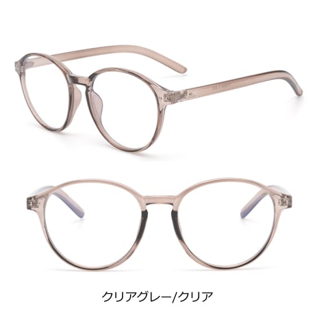 【3colors】ボストンクリアグラス/UV99%cut/Ladies'・Men's  <No.2888>PU leather case