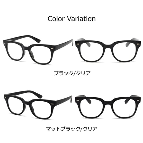 【6colors】ウェリントンクリアグラス/UV99%cut/Ladies'・Men's <No.2853>PU leather case