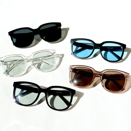 【7colors】スクエア ワイドフレームサングラス/UV99%cut/Ladies'・Men's<No.2963>PU leather case