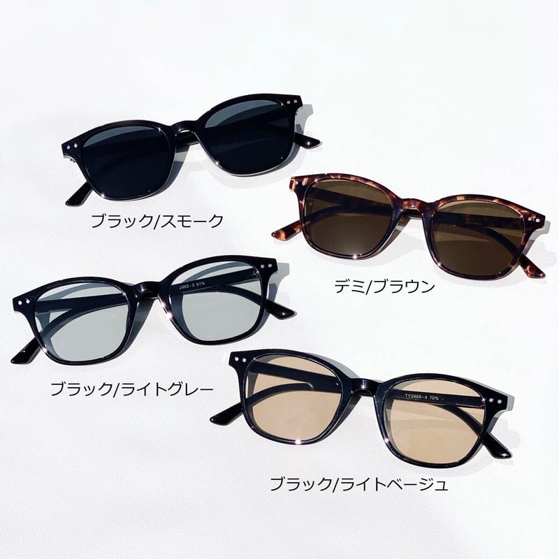 7colors】ウェリントンフラットサングラス/UV99%cut/Ladies'・Men's