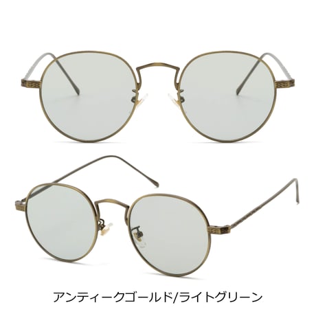 【6colors】ヴィンテージボストンメタルサングラス/UV99%cut/Ladies'・Men's <No.3539>PU leather case
