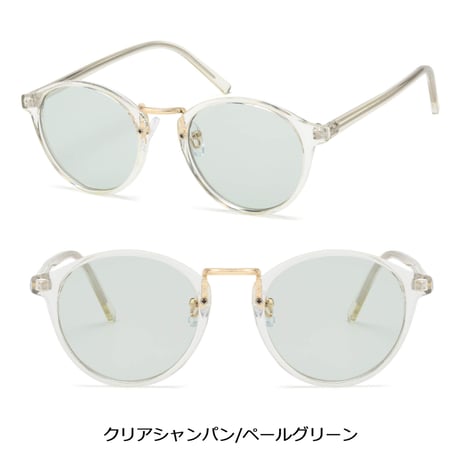 新色追加【9colors】ボストン クリアフレームサングラス /UV99%cut/Ladies'・Men's<No.2940>PU leather case