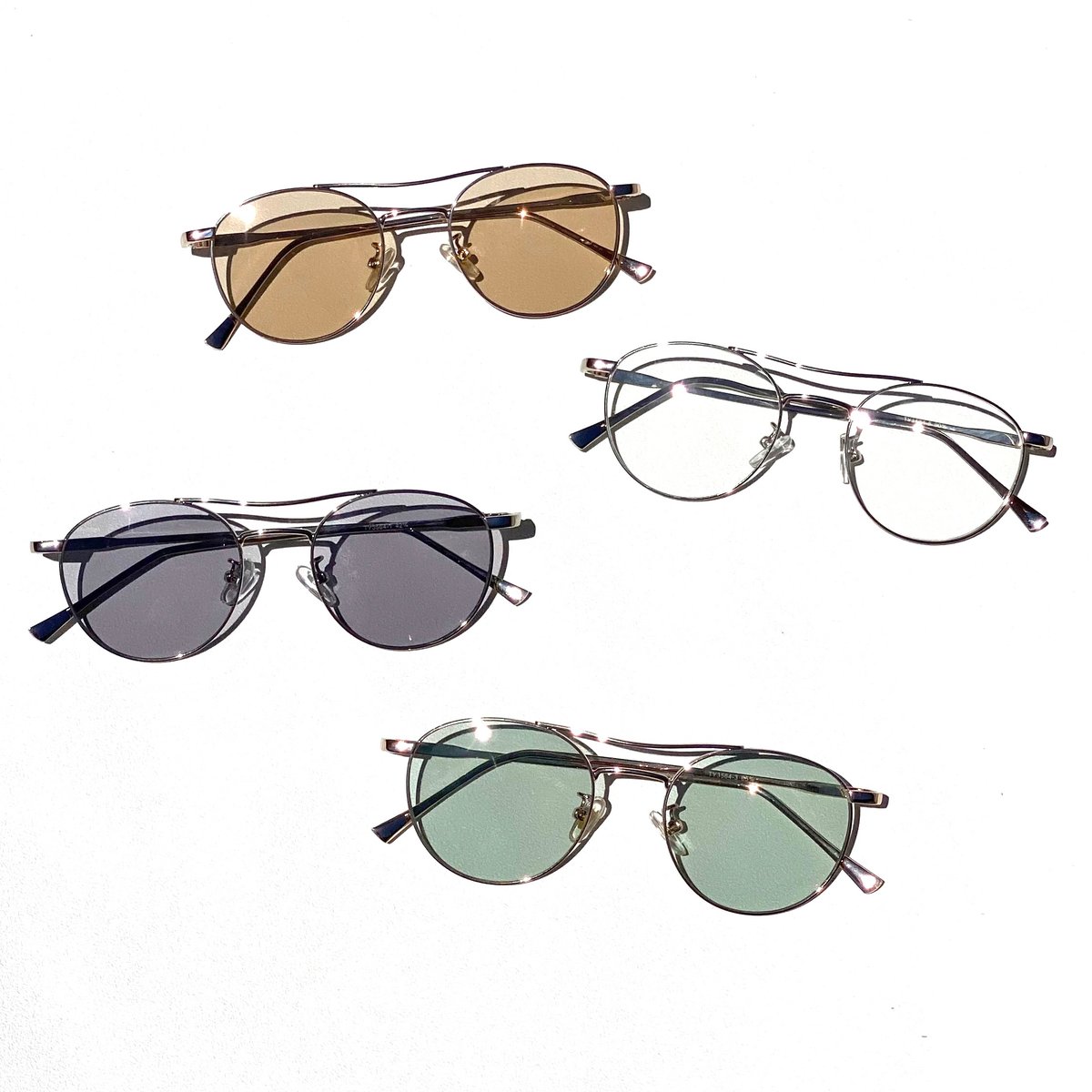 blinde サングラス double bobble 5colors】ダブルブリッジミニボストンサングラス・メガネ/UV99%cut