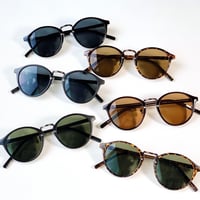 【6colors】ボストンスモークレンズサングラス/UV99%cut/Ladies'・Men's<No.2854>PU leather case
