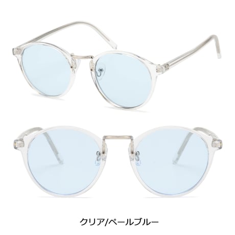 新色追加【9colors】ボストン クリアフレームサングラス /UV99%cut/Ladies'・Men's<No.2940>PU leather case