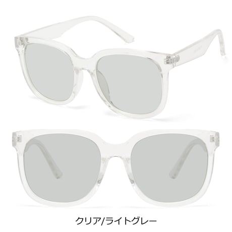 【7colors】スクエア ワイドフレームサングラス/UV99%cut/Ladies'・Men's<No.2963>PU leather case