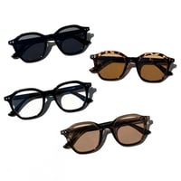 【4colors】オクタゴンフレームサングラス/UV99%cut/Ladies'・Men's <No.2957>PU leather case